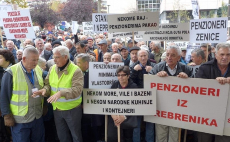 Penzioneri postavili ultimatum: Usvajanje budžeta do 25. januara ili izlazimo na proteste
