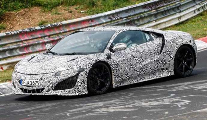 Honda NSX uslikana na Nurburgringu