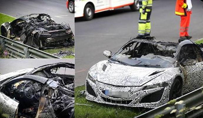 Honda NSX se zapalila na testiranju