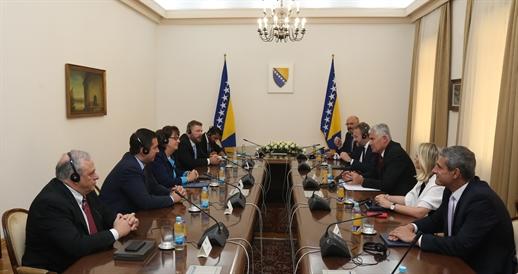 Članovi Prеdsјеdništva BiH primili delegaciju Kongresa Sjedinjenih Američkih Država sa kongresmenom Devinom Nunesom na čelu