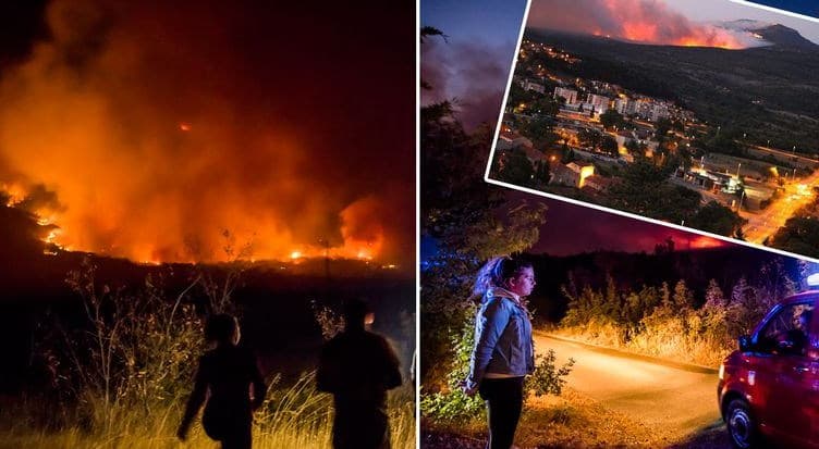 Hrvatski vatrogasci noćas imali pune ruke posla dok je trajala bitka za Drniš