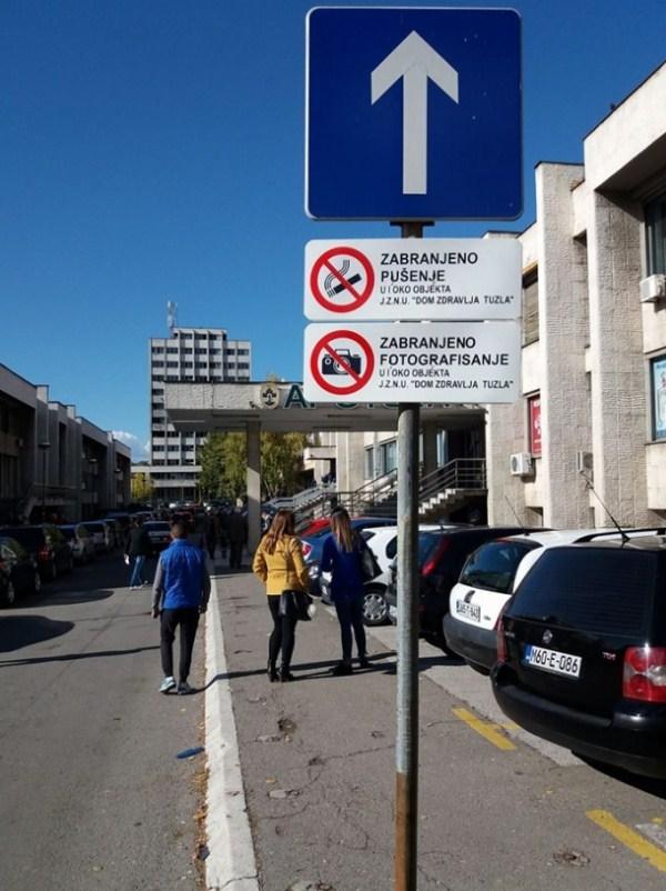 Dom zdravlja Tuzla zabranio pušenje i fotografiranje u i oko objekta