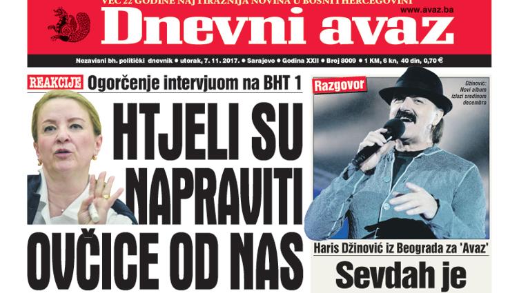 Danas u "Dnevnom avazu" čitajte – Htjeli su napraviti ovčice od nas