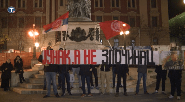 Nekoliko desetina ljudi u Beogradu protestiralo zbog presude krvniku Ratku Mladiću