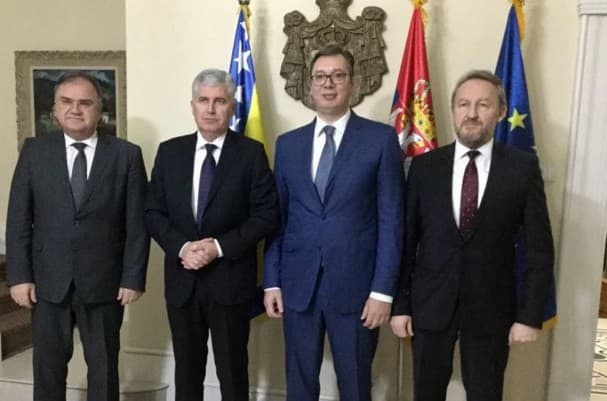 Aleksandar Vučić u Beogradu ugostio članove Predsjedništva BiH