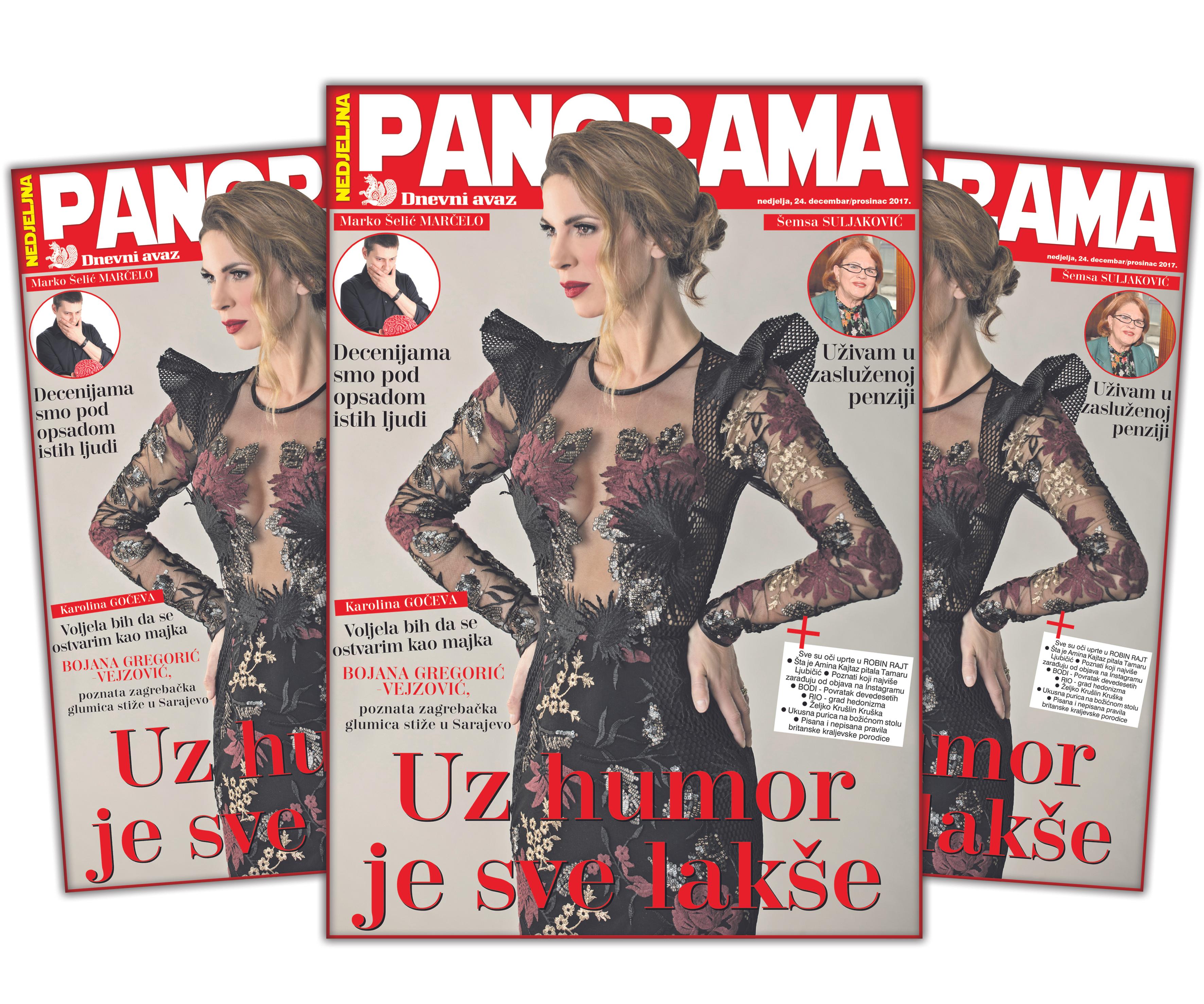 "Panorama" donosi ekskluzivni intervju sa Šemsom Suljaković, Bojanom Gregorić-Vejzović, Markom Šelićem Marčelom...