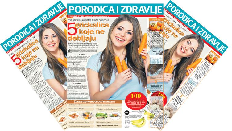 Srijedom u "Dnevnom avazu" - magazin "Porodica i zdravlje"
