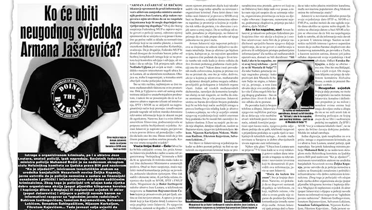 Jašarević u novinarski diktafon ponavlja iskaz