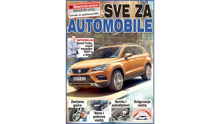 Danas u "Dnevnom avazu" prilog "Sve za automobile"