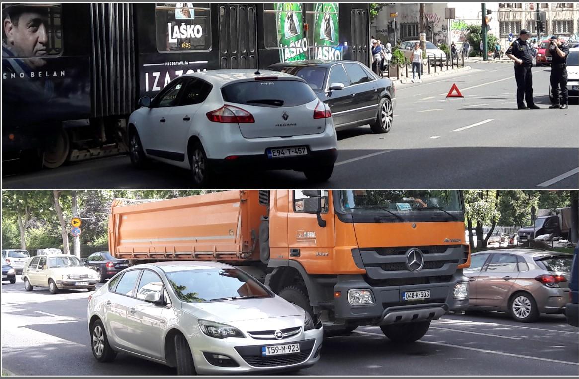 Zbog dvije nesreće, gužve u Sarajevu: Sudarili se s tramvajem, blokirali trolejbus