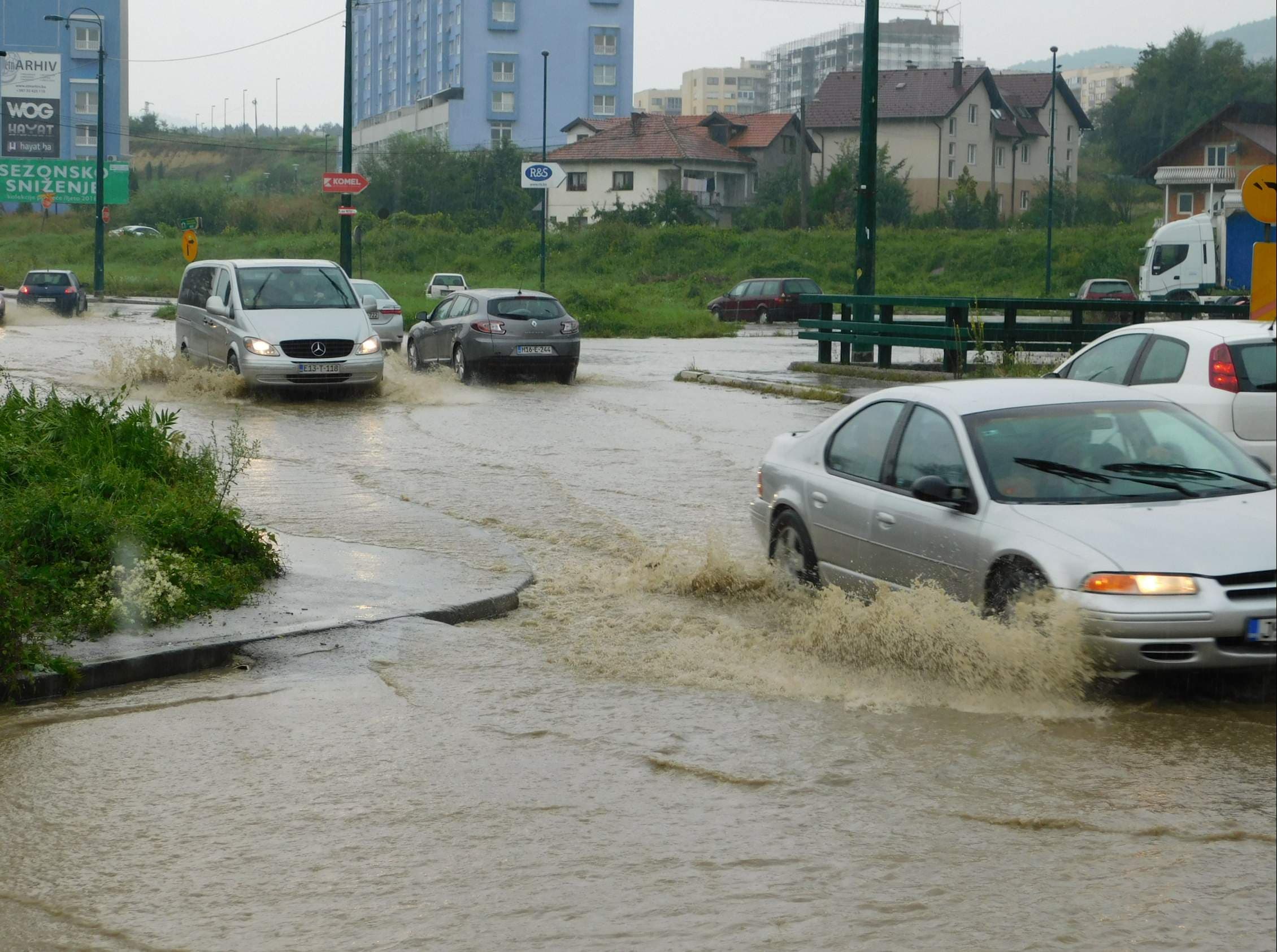 Kolaps u Vogošći usljed obilnih kišnih padavina