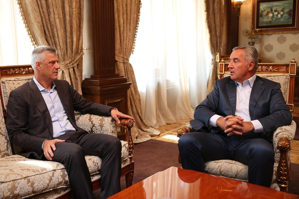 Đukanović razgovarao s Tačijem: Pozdravio napore Beograda i Prištine da rješenje traže mirnim putem