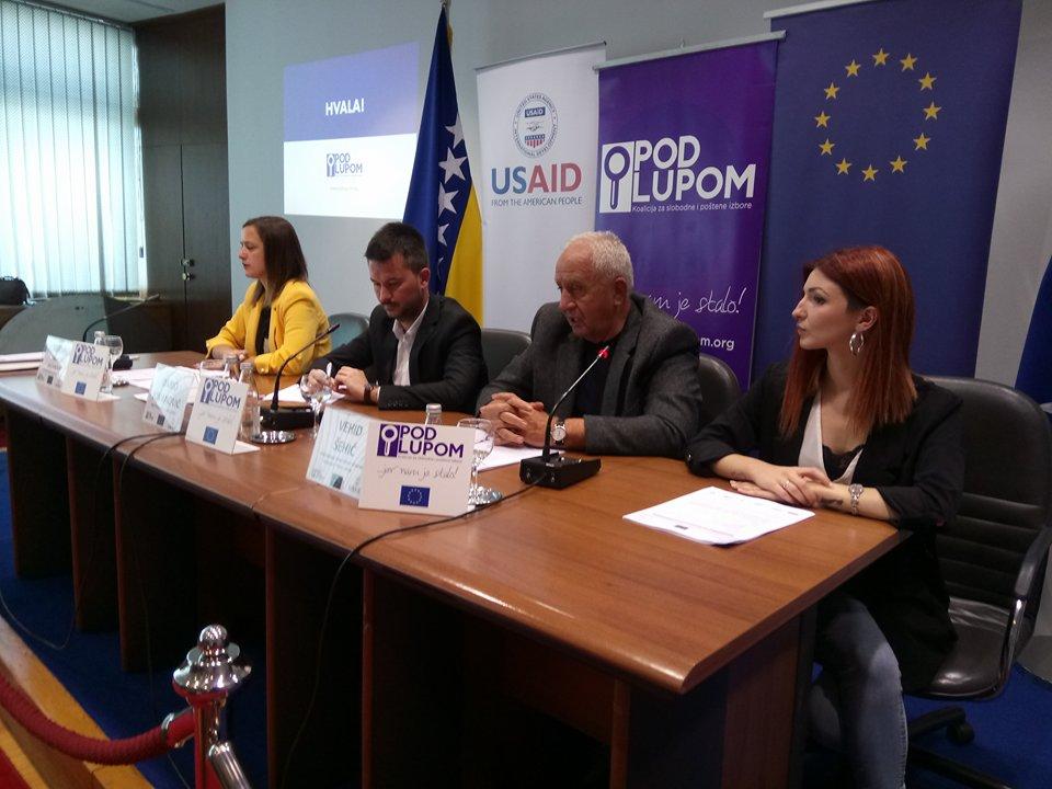 Koalicija "Pod lupom": Nedozvoljeni pritisci na birače, uvjetovanje otkazima, zloupotrebe položaja...