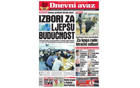 Danas u "Dnevnom avazu" čitajte: Izbori za ljepšu budućnost