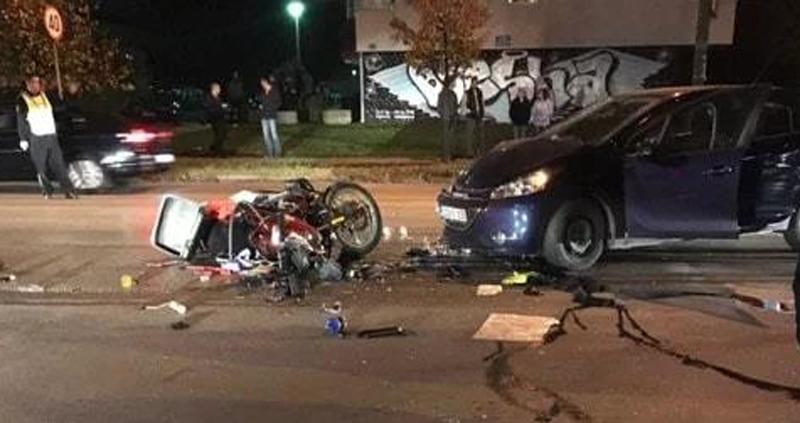 Dobrinja: Motociklista povrijeđen u sudaru s automobilom