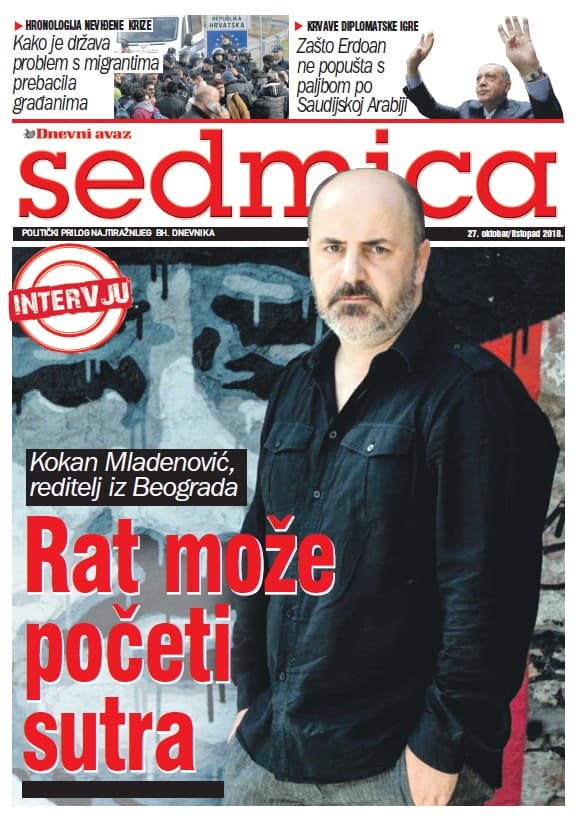 U subotu u "Dnevnom avazu" redovni politički prilog "Sedmica": Rat može početi sutra