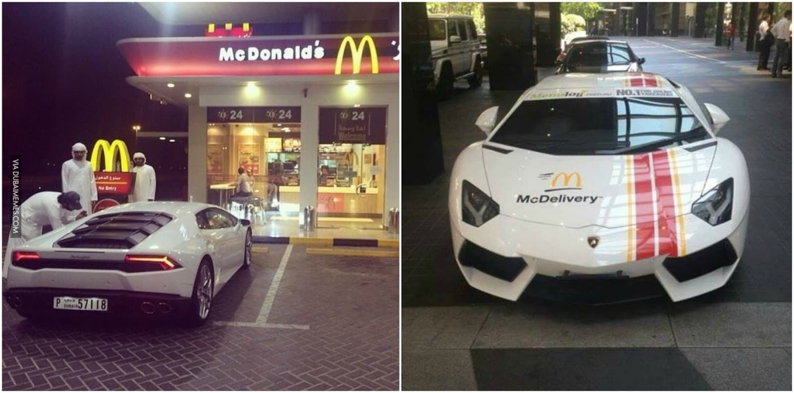 Vrhunac raskoša: U Dubaiju se i hrana dostavlja u Lamborghiniju