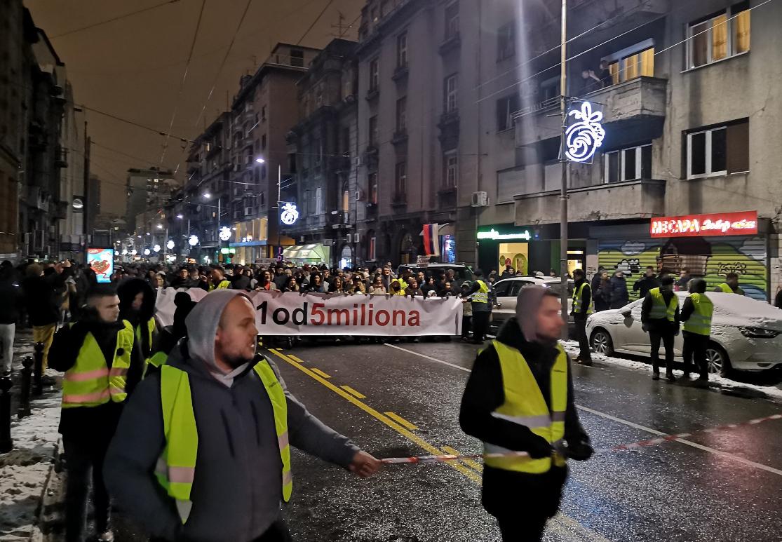 Završeni još jedni protesti: Nema boljitka za Srbiju dok je Vučić na vlasti
