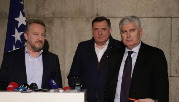 Danas novi sastanak SDA, HDZ-a i SNSD-a, Dodik najavio formiranje vlasti do kraja marta