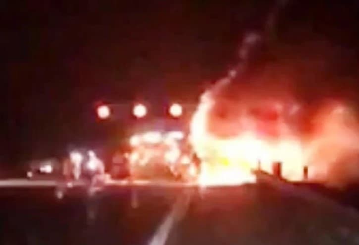 U Njemačkoj izgorio autobus iz Srbije