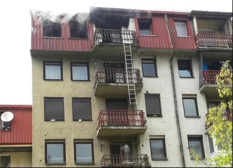 Gorio stan u Hadžićima, vlasnik se nagutao dima