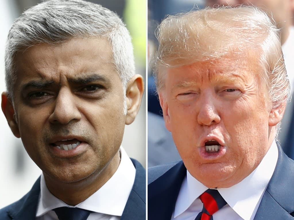 Tramp i prije dolaska u London ušao u prepirku s gradonačelnikom Kanom