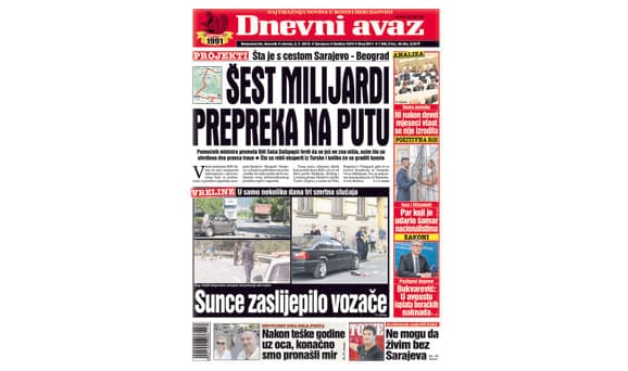 Danas u "Dnevnom avazu" čitajte: Šest milijardi prepreka na putu
