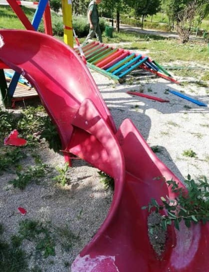 Uništen dječiji park Betanija - Jezero: Zatražen dodatni policijski angažman