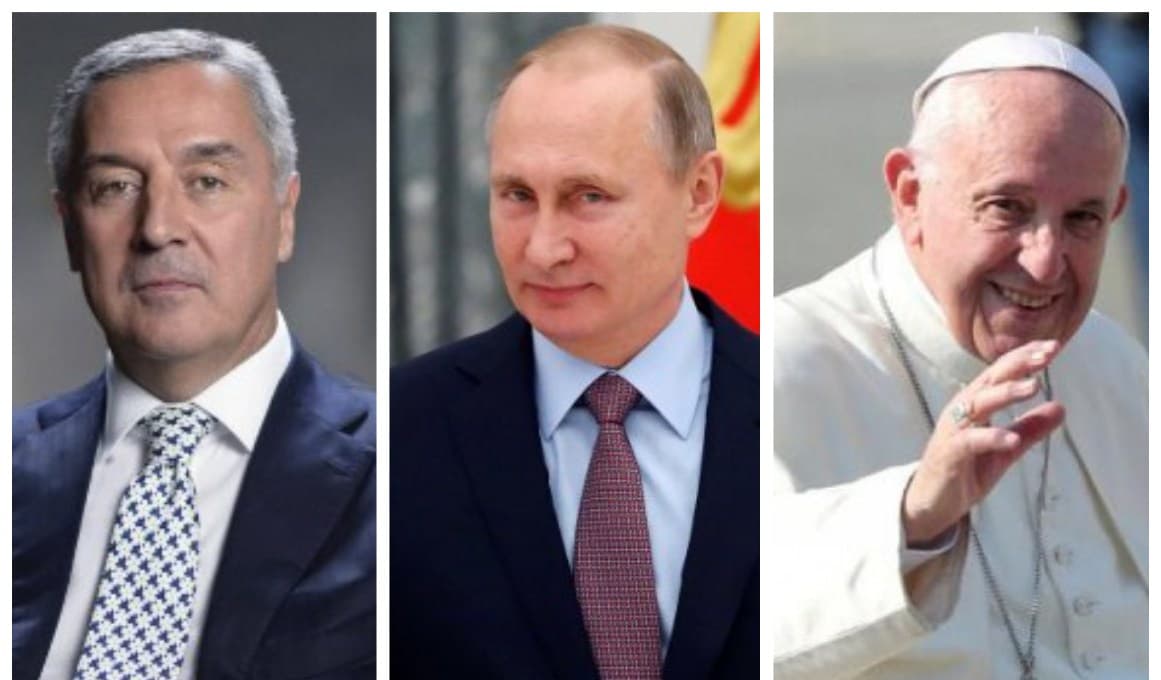 Putin i papa Franjo čestitali Milu Đukanoviću Dan državnosti Crne Gore