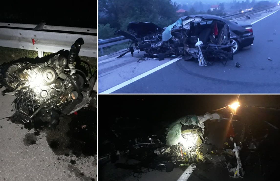 Dvije osobe poginule u stravičnom sudaru Škode i BMW-a na autoputu kod Kaknja