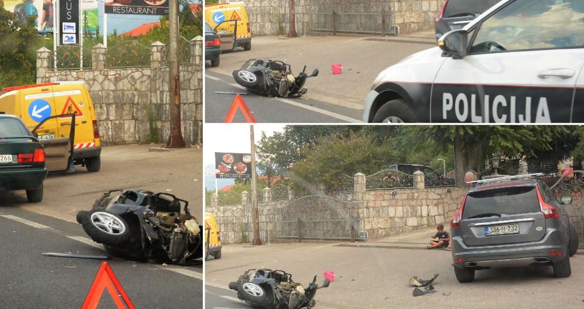Još jedna nesreća u Mostaru: Maloljetnik teško povrijeđen u sudaru motocikla i automobila