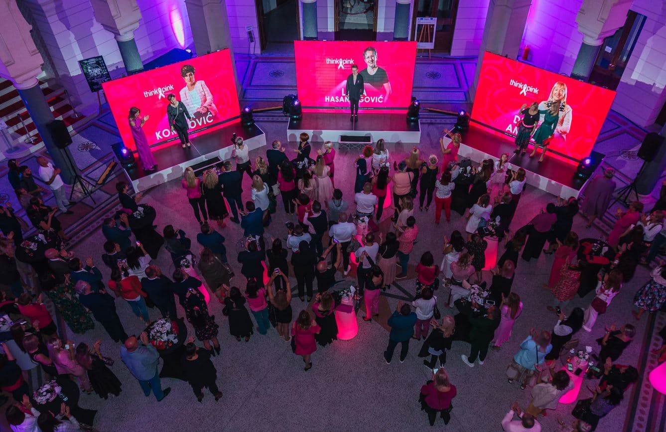 U Vijećnici održan "Think pink party" kojim se skreće pažnja u širenju svijesti o karcinomu dojke i zdravlju žena