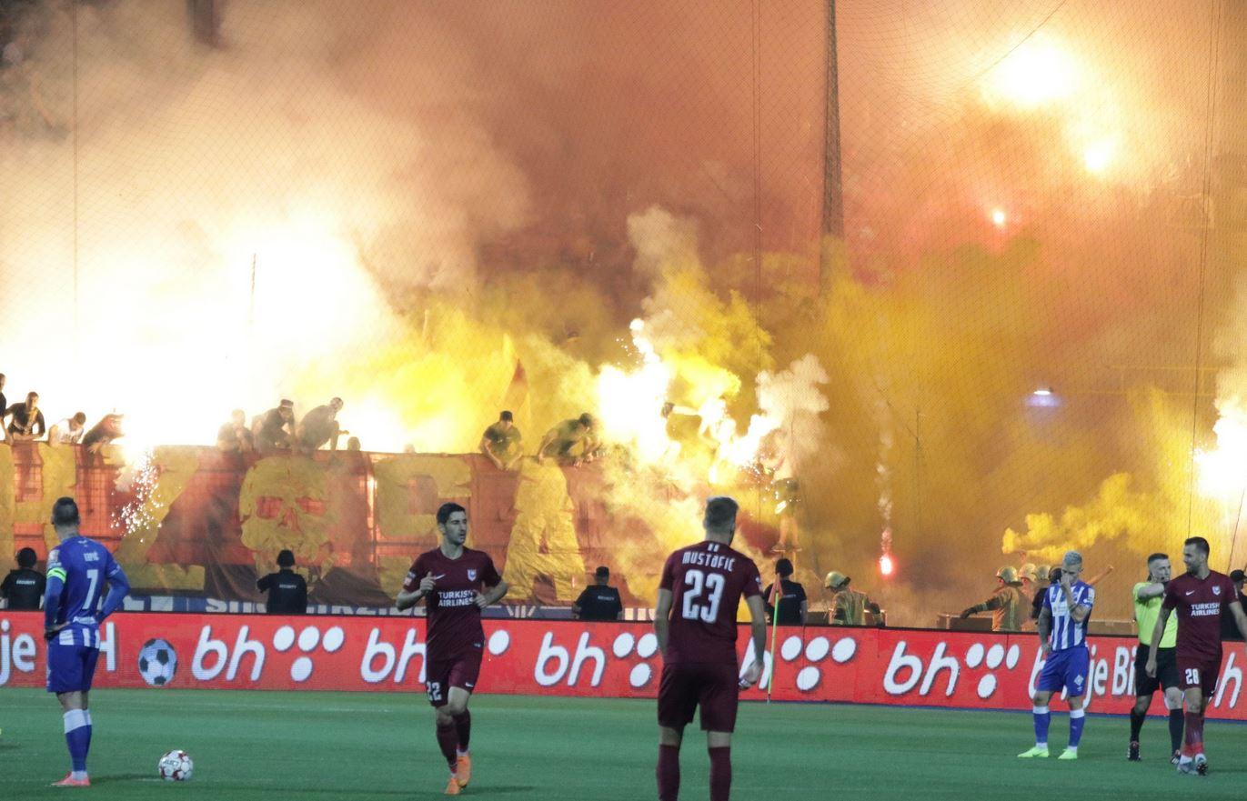 Žestoke kazne za Želju i Sarajevo zbog bakljade navijača