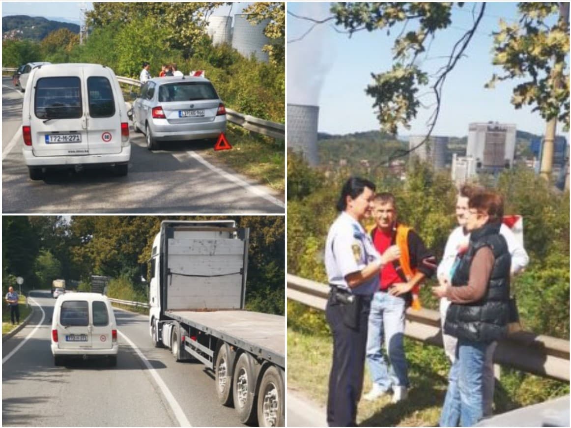 Nesreća u Tuzli: Sudarili se kamion i vozilo