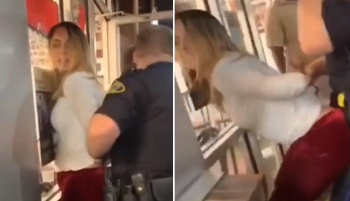 Razuzdana plavuša se trljala o policajca dok je hapsio pa pitala: Sviđa li ti se