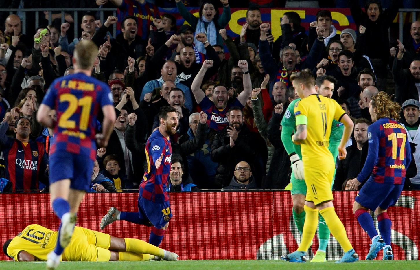 Barca na Mesijev pogon deklasirala Borusiju, Liverpul remizirao s Napolijem