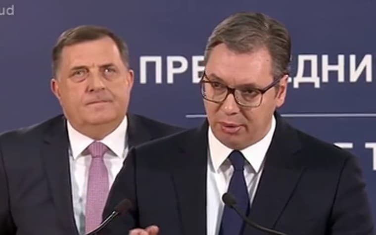 Dodik nakon sastanka s Vučićem nazvao visoke predstavnike kretenima i monstrumima
