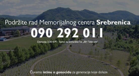 Otvoren broj za pomoć Memorijalnom centru Potočari