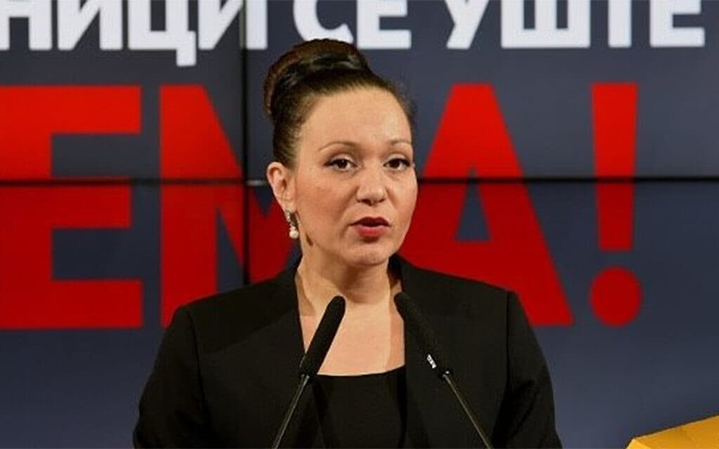 Ministrica u Sjevernoj Makedoniji smijenjena jer je govorila ispred natpisa Makedonija