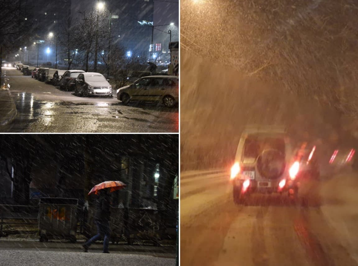 Snijeg izazvao haos na putu Sarajevo - Kakanj: Zimske službe na terenu