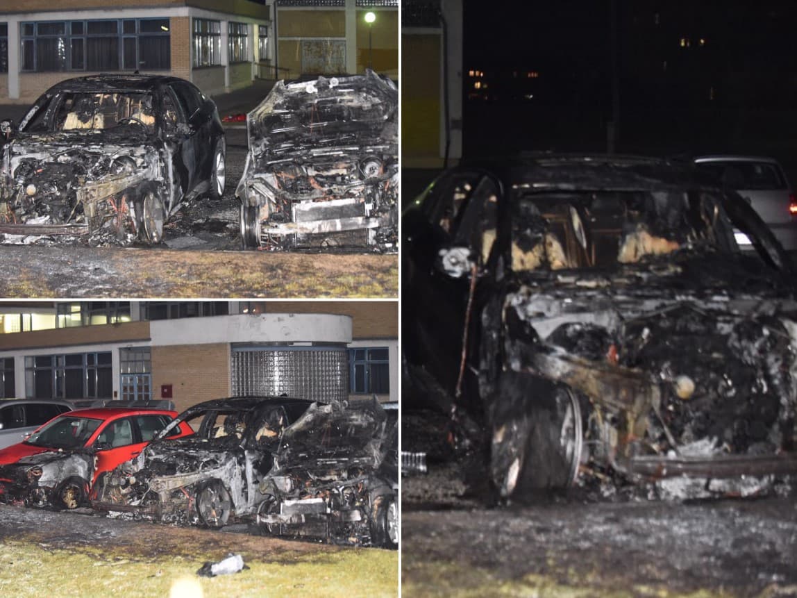 Požar na Dobrinji: Gorjela tri automobila