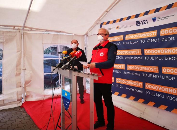 Krizni štab HNK: Potvrđena 33 slučaja, pet osoba na respiratoru, žarište u Konjicu