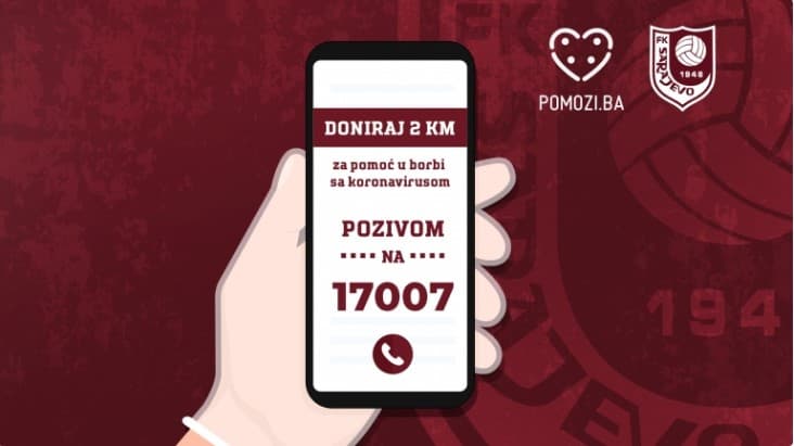 Pozovi i doniraj 2 KM za pomoć ugroženima