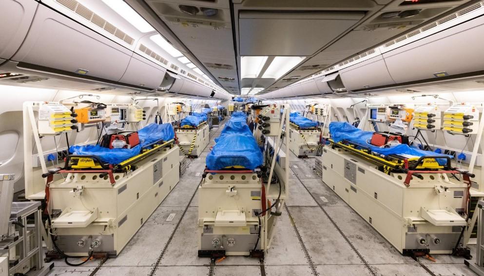 Avion pretvoren u odjel intenzivne njege