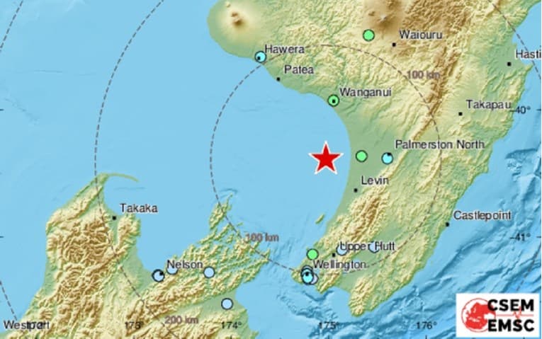 Potres magnitude 5,9 na Novom Zelandu