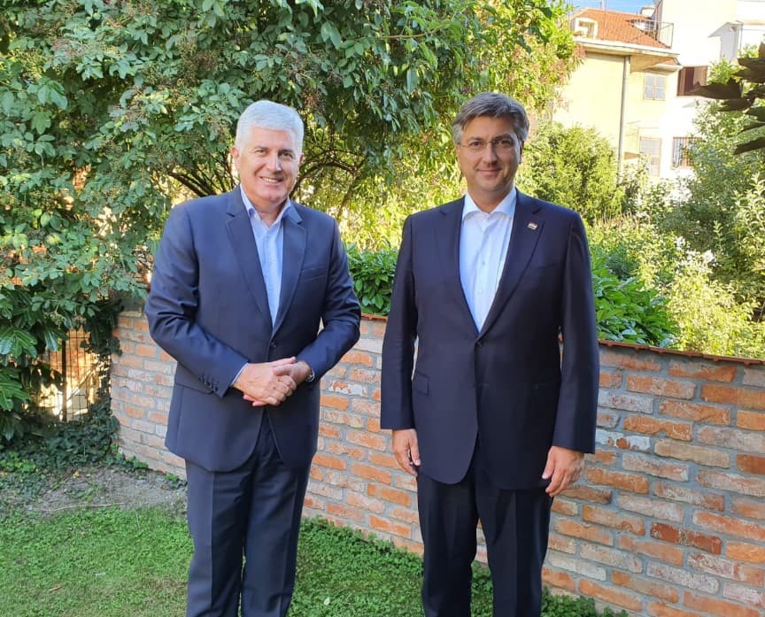Čović i Plenković: Hrvatska partner u izgradnji evropske budućnosti Bosne i Hercegovine