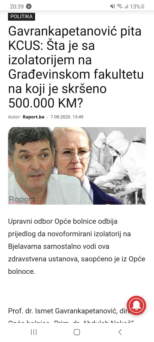 Saopćenje prenijeli brojni mediji u BiH - Avaz