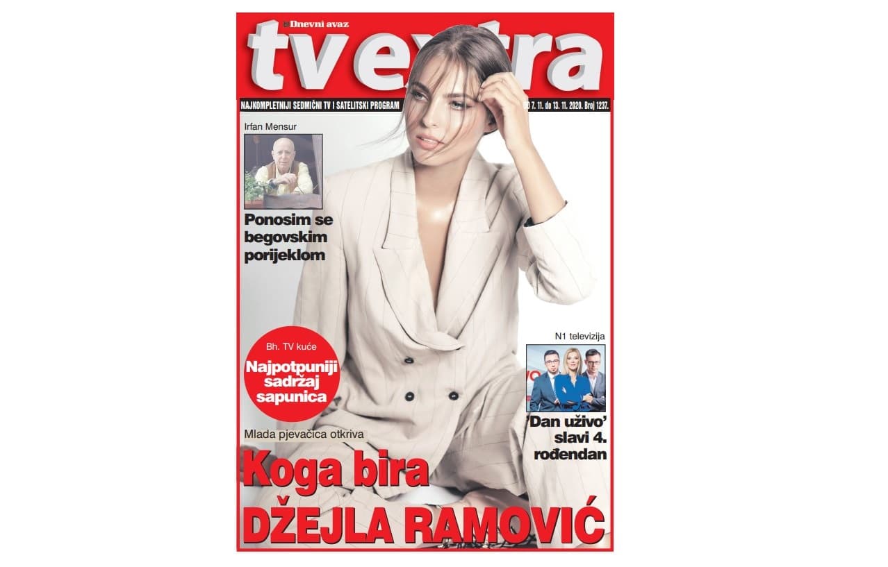 "TV Extra" u petak: Džejla Ramović otkriva svoje TV favorite, Irfan Mensur sve o životu s koronom, najpotpuniji sadržaj sapunica
