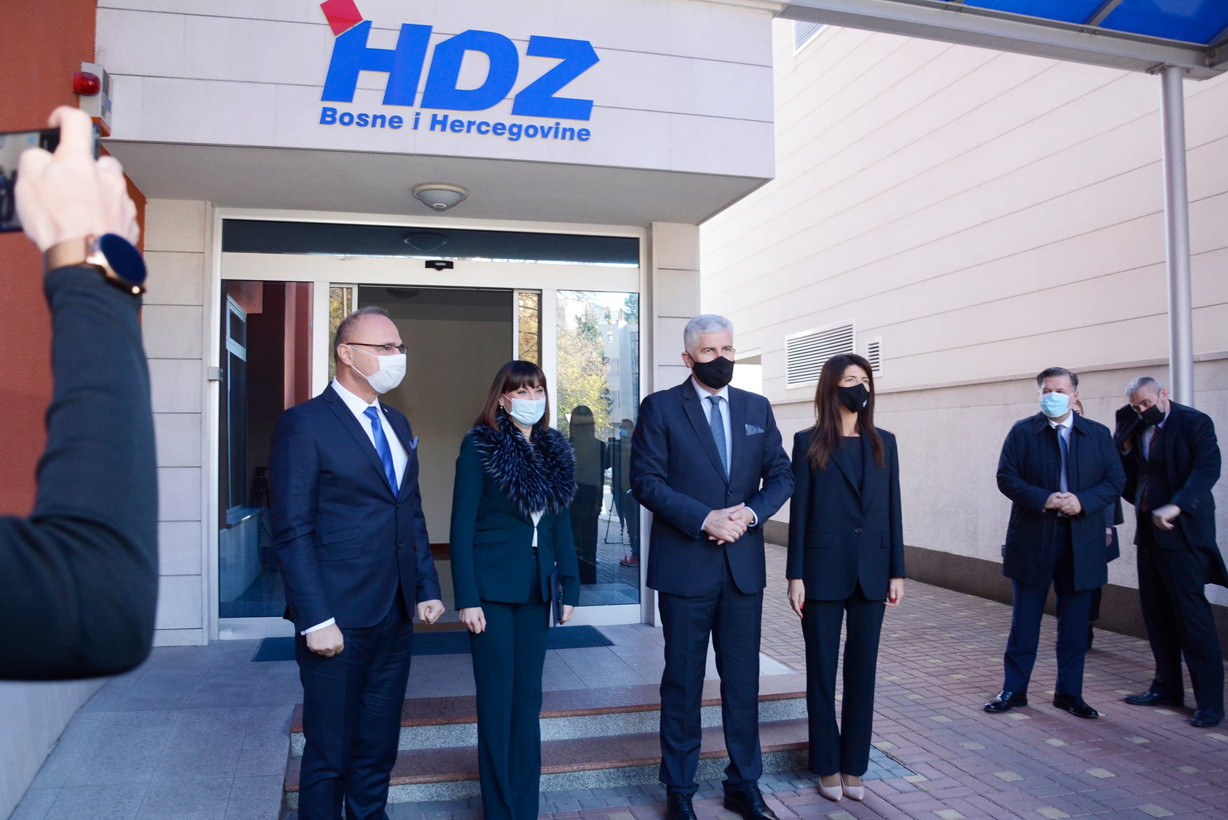 Delegacija Hrvatske na sastanku u HDZ-u
