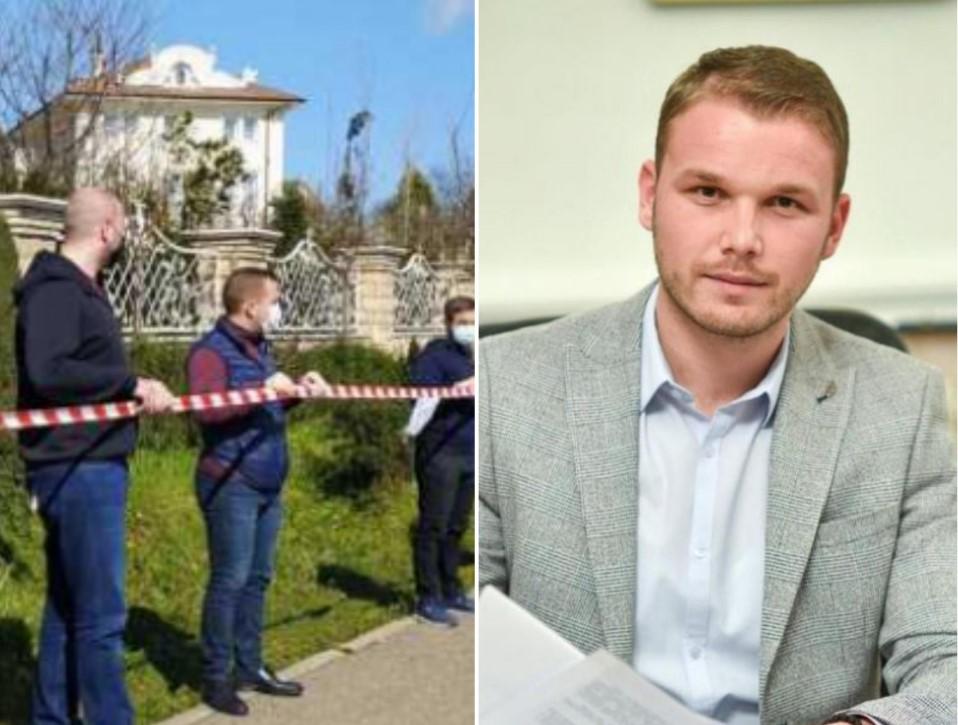 Mladi političari SNSD-a razvukli traku ispred vile Stanivukovića: Ako će da ruši, neka ruši sve i ono što je njegovo